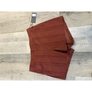 VRST Swim Shorts Mens XL Red Desert Rust Striped Quick Dry UV Protection New